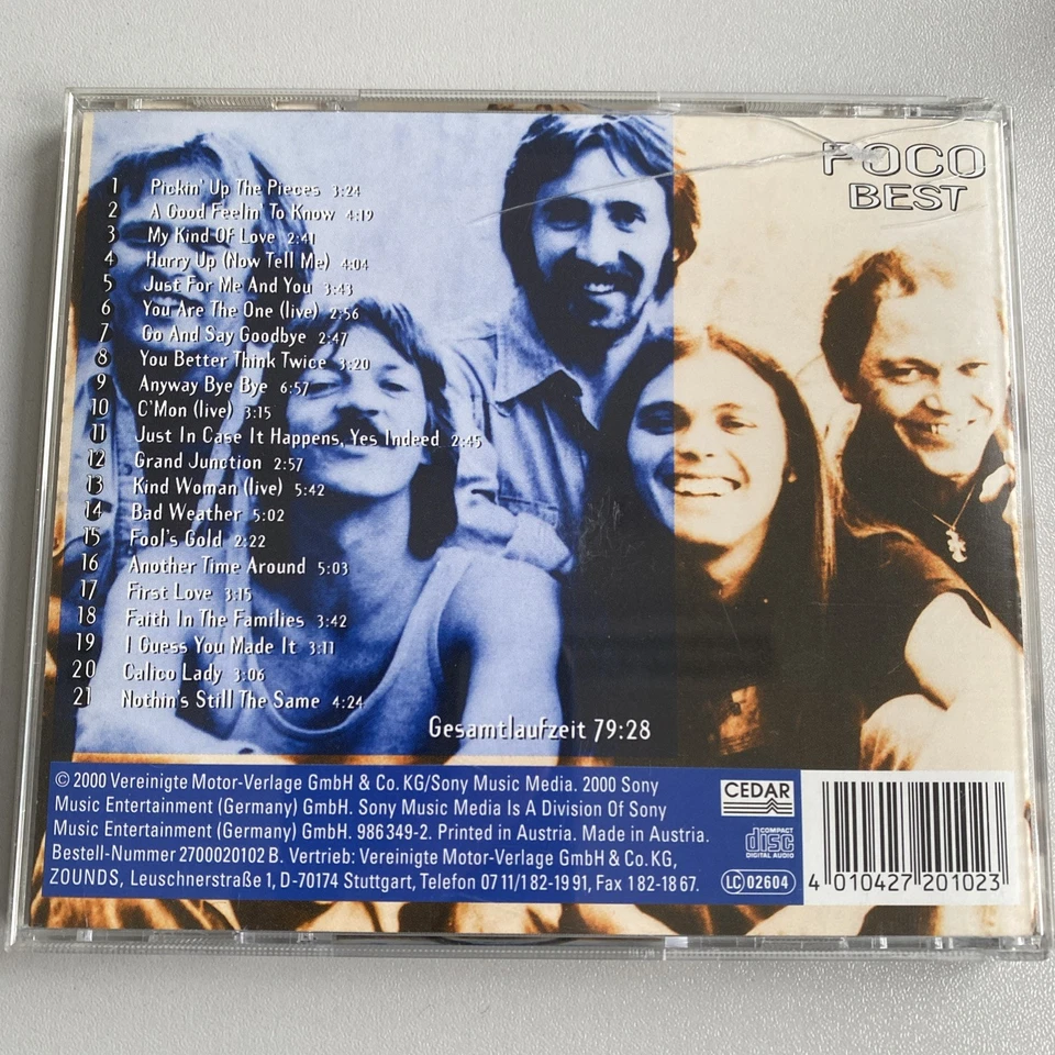 CD Poco - BEST Of Greatest Hits -21 Songs Zounds Top Klang Remastered Fools Gold - Bild 2 von 4