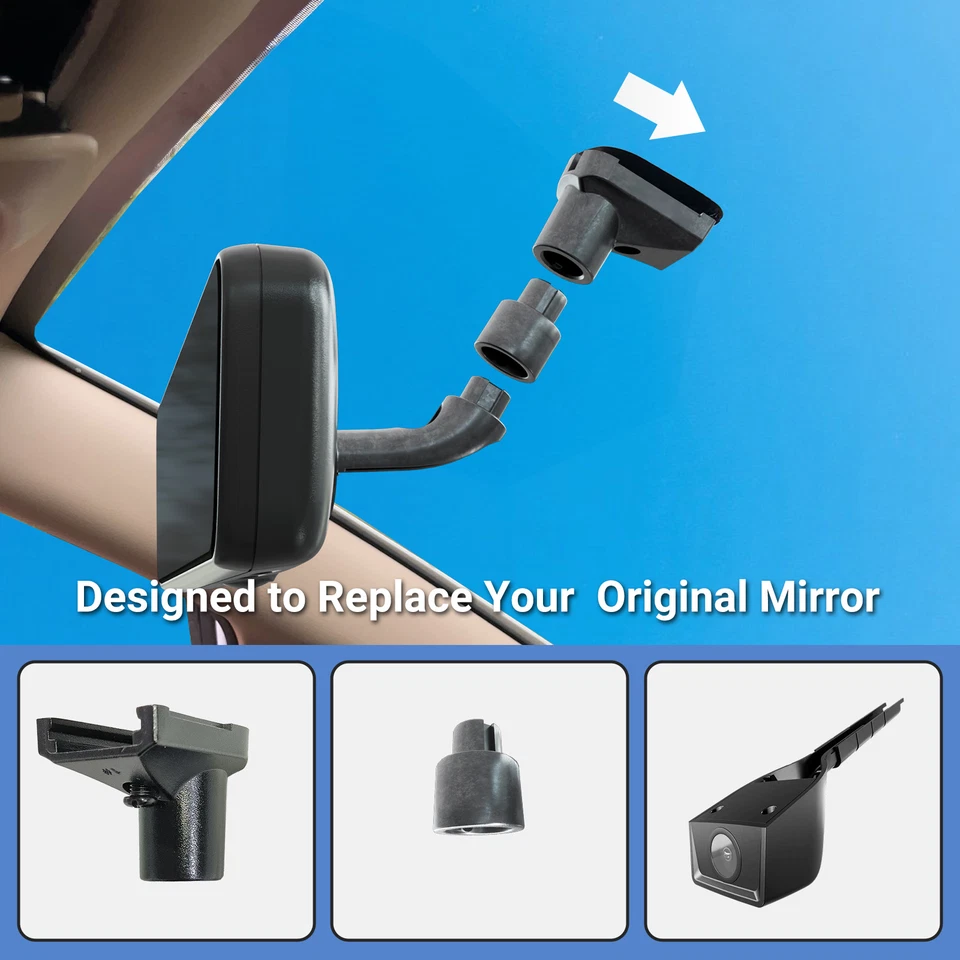 Inside Rearview Interior Digital Rear View Mirror 2 Camera Video Display 8.2'' - Image 4 of 4
