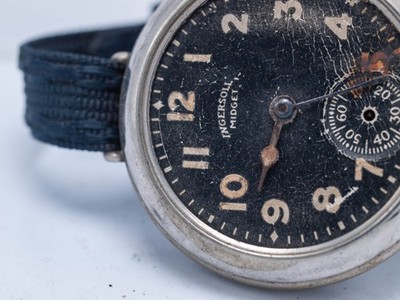 1918 - Ingersoll Midget 39mm Luminous WWI Era Trench Wrist Watch