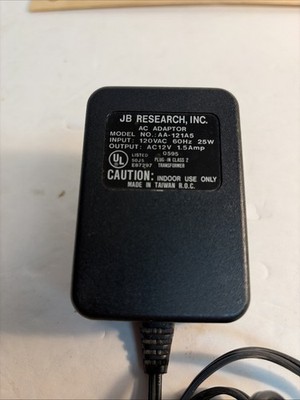 JB Research AC Wall Plug Adapter AA-121A5 13310 12V 1.5A Genuine OEM 