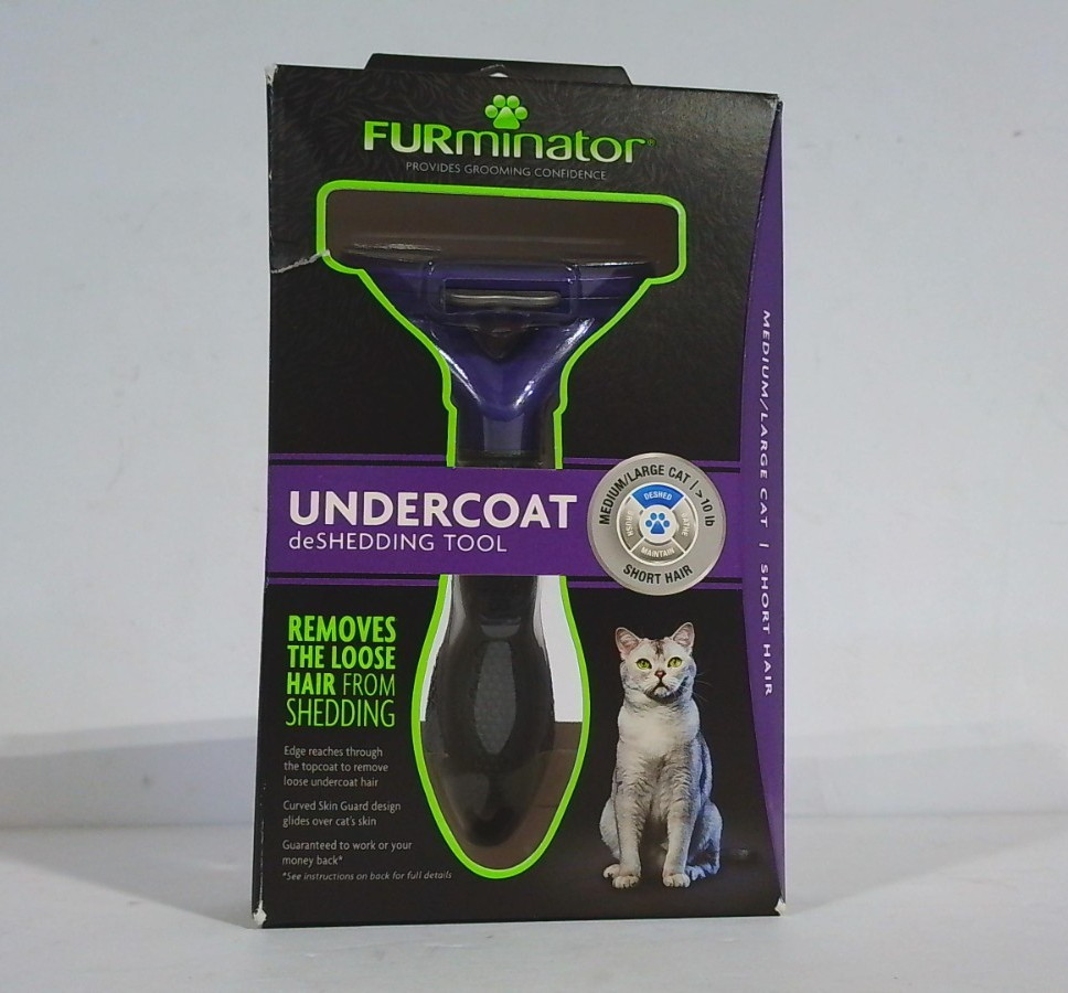 FURminator Undercoat deShedding Tool for Medium/Large Cat Short Hair