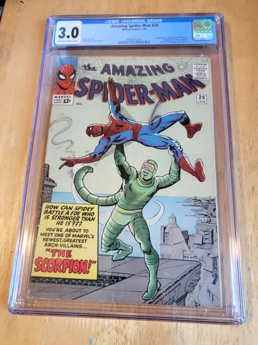 AMAZING SPIDER-MAN #20 1965 CGC 3.0  ORIGIN & 1ST APPEARANCE SCORPION