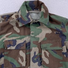 Army Woodland Camo BDU USGI Jacket Mens Medium Regular NSN 8415-01-084-1657