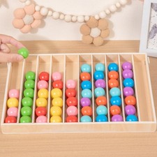 Color Sorting Toys Portable Recognition Board Game for Aged 3 Children Kids