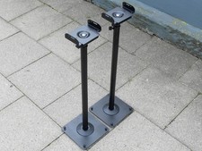 2 höhenverstellbare Boxenständer Lautsprecher Stativ Studio Monitor DJ schwarz