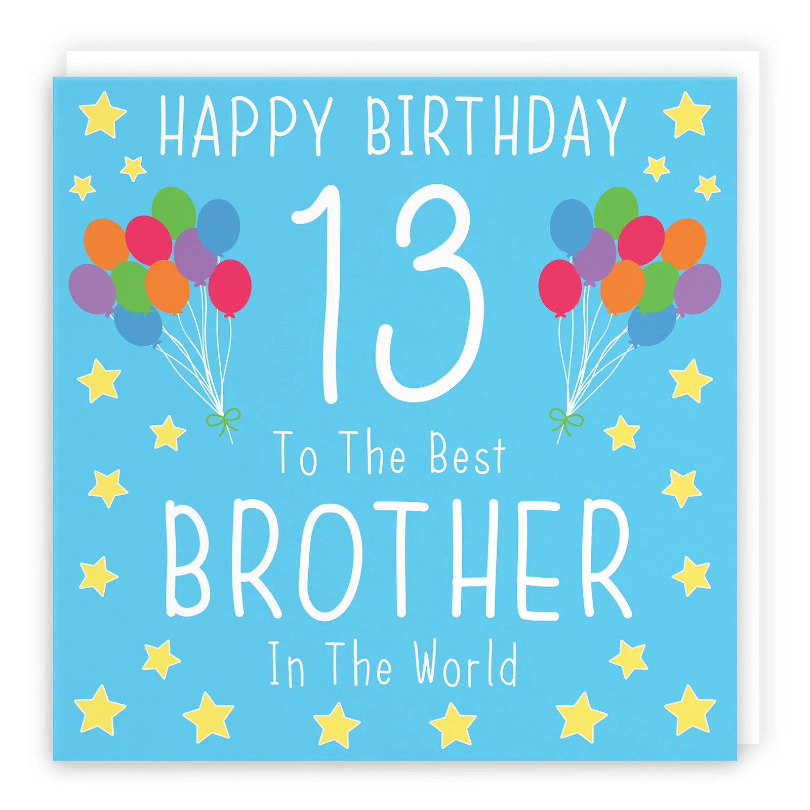 13th Brother Birthday Card Iconic