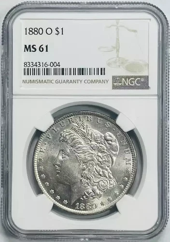 1880 O Morgan Silver Dollar NGC MS-61