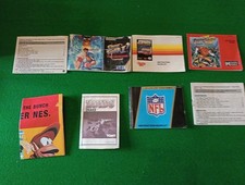 Job Lot Of Nes Snes Saturn Gba Megadrive Manuals Inlays Mario 3 