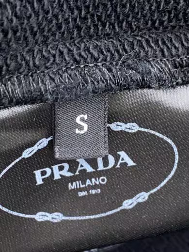 PRADA/Zip hoodie/S/Cotton/BLK/Logo print/ thumbnail 4