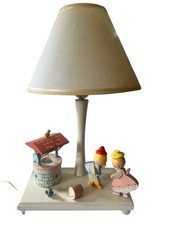 90s Jack  Jill Nursery Rhyme Wooden Lamp Nightlight Works Vintage