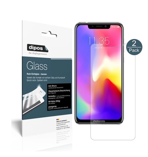 2X Schutzfolie FüR Motorola P30 Matt - Anti-Shock 9H Folie Dipos Glass-image