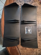 Rear Diffuser Shark Fins Bumper Lip Splitter Spoiler Matte For Dodge Challenger