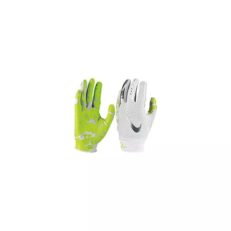 Gants de football américain Nike Vapor Jet 5.0 junior avec grip Magnigrip blanc