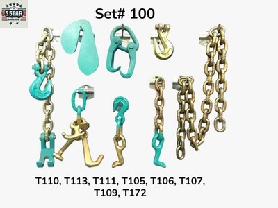 Set#100 RTJ Hook Grab Chain T Hook G7 Claw Chain Chief 606548 Plate FrameMachine