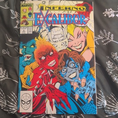 Marvel Comics Excalibur #6 (1989) Inferno Direct Claremont Davis Neary