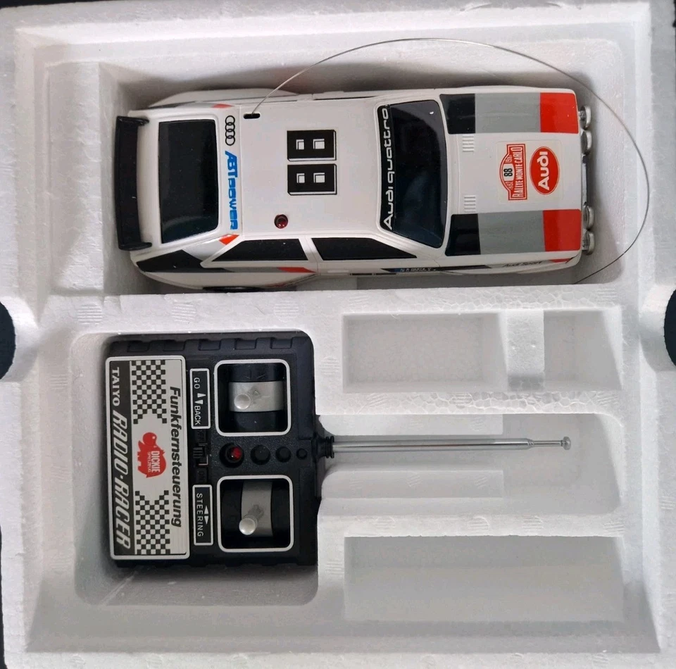 Audi Quatro Dickie Spielzeug Taiyo Funkferngesteuertes Auto Rarität Vintage 1983 - Bild 2 von 4