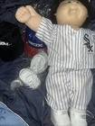 Cabbage Patch Kids , All Stars, White Sox Doll With 2 Hats 2 Shoes