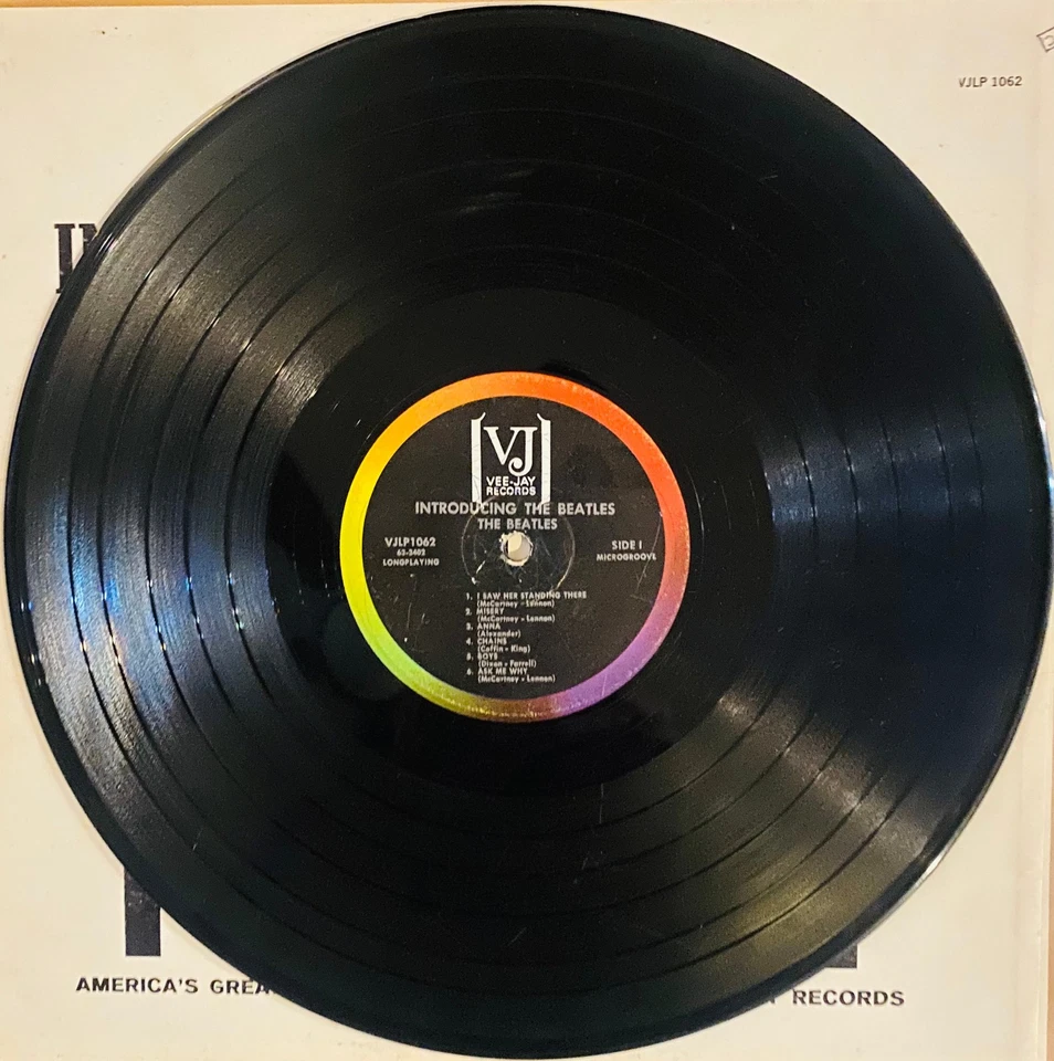 Introducing The Beatles Vee-Jay VJLP 1062 Version 2 – Authentic Original Mono LP - Image 3 of 4