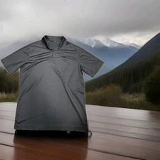 Tyco Simplex Grinnell Logo Gray Nike Lightweight Polo Shirt Mens XL