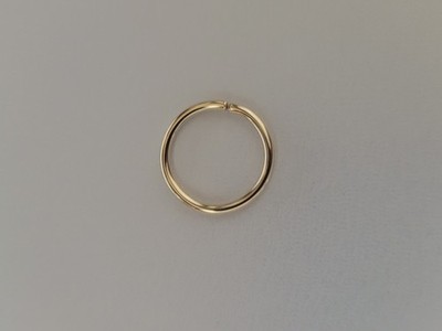 14k gold  Daith rook tragus ear piercing Minimalist hoop Nose ring