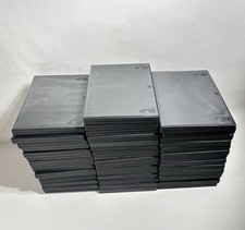 HUGE Lot of 45 Empty Black Standard DVD Replacement Storage Cases