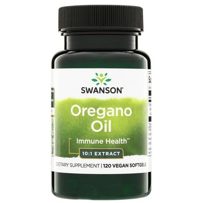 Swanson Oregano Oil 10:1 Extract Digestive and 120 Count (Pack of 1)