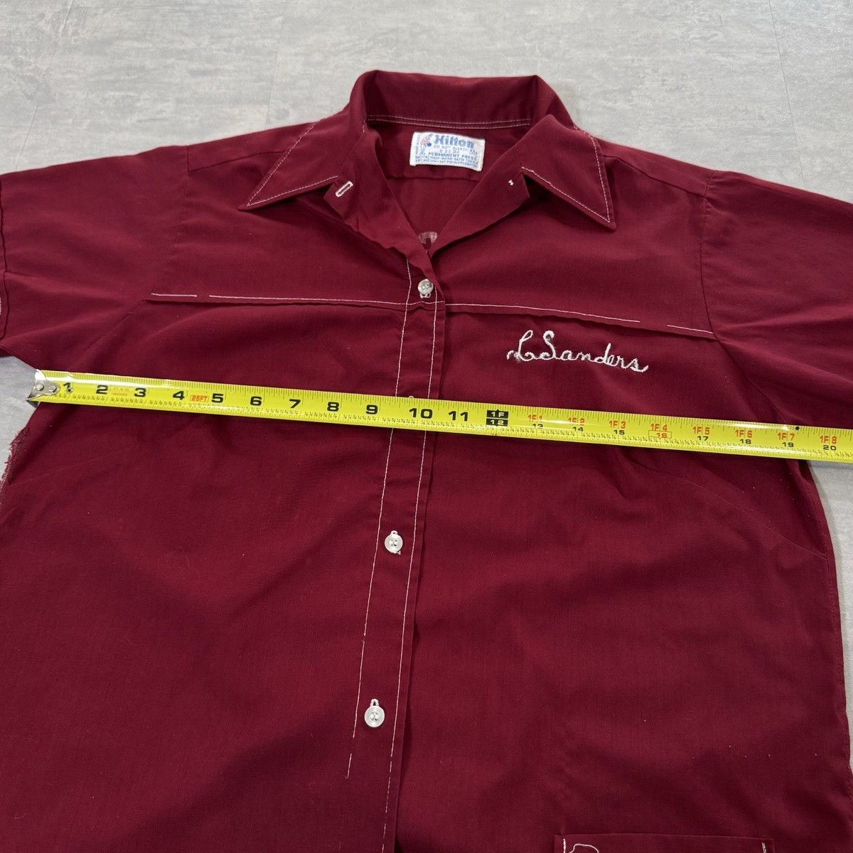 ’70s Hilton BOWLING SHIRT Vtg 60s 70s Hilton Bowling Shirt Small Chain Stitched Button Gary