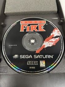 Black Fire (Sega Saturn, 1996) Complete Mint with Manual and Registration Card