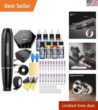 Complete 58-Piece Tattoo Gun Kit for Beginners - Professional Quality Supplies
