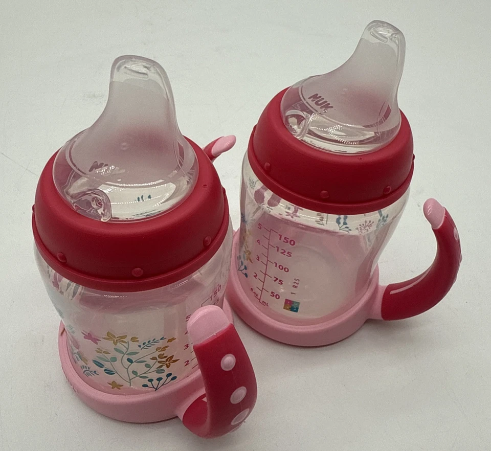 NUK Learner Cup 5oz 2-Pack Flowers – BPA Free Spill Proof Sippy Cup - Image 4 of 4