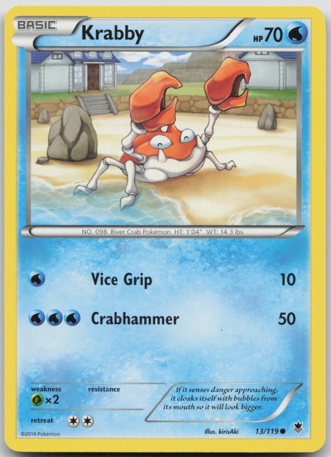 Krabby 13/119 Common XY - Phantom Forces LP Normal