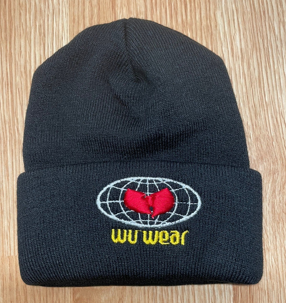 Vintage WU Wear Knit Beanie Winter Hat 90's Wu Tang Clan Rap Hip