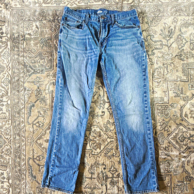 Old Navy Men s Straight Leg Jeans Light Wash Blue Denim Cotton 31x32