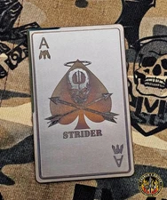 Strider Death Ti Card Laser Bronze Color Tungsten Carbide Edge Mummert Knives