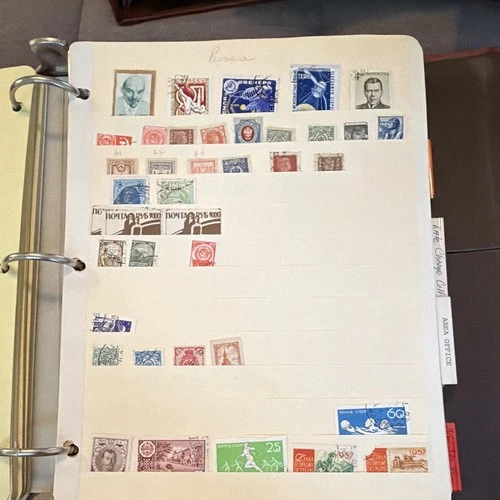 Russia Used Stamps Album Page, Space Politics Architecture, Multicolor