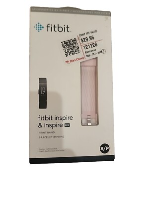 Fitbit Inspire & Inspire HR Band Pink Print S/P NIB SEALED New 