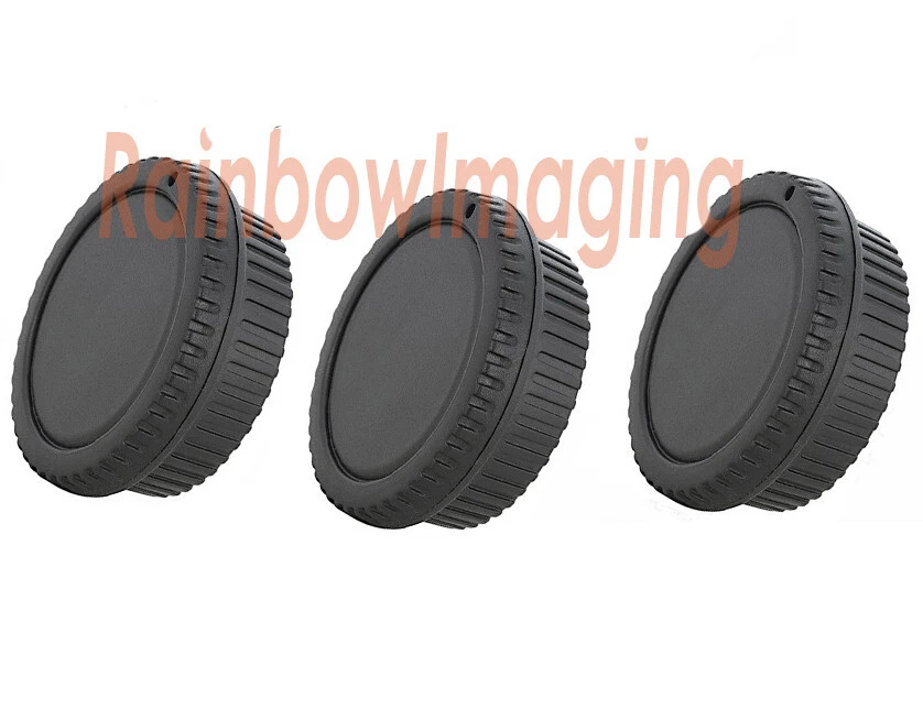 (3 Pcs) Rear Lens Cover + Camera Body Cap for Canon DSLR SLR Lens