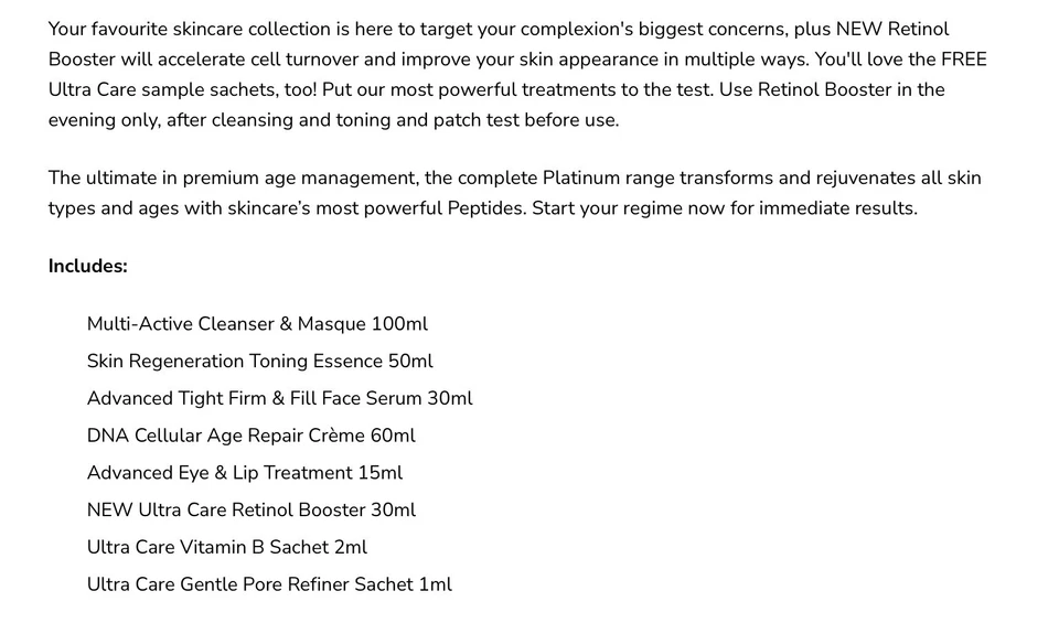 8 Artículos Esencia Tonificante Limpiador Mascarilla Retinol Booster ADN Apretado Firme Ojos Labio Foto 2 de 4