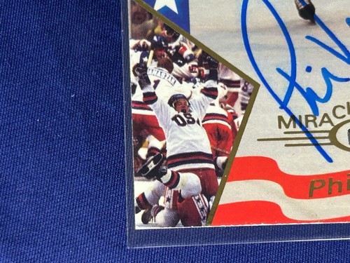 #38 Phil Verchota signiert 1995 Signature Rookies Miracle on Ice 1980 Goldmedaille - Bild 4 von 11