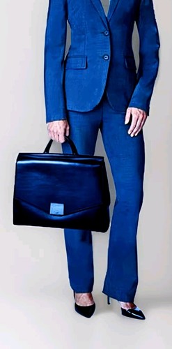 Bolso Cartera para Laptop Tumi Mariella Tavi con Correa Extraíble * Cuero Negro * 73508D - Imagen 7 de 7