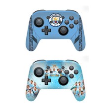 MAN CITY FC 2024 CHAMPIONS VINYL SKIN DECAL FOR NINTENDO SWITCH PRO CONTROLLER