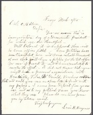  1885 Grover Cleveland Inaugural 