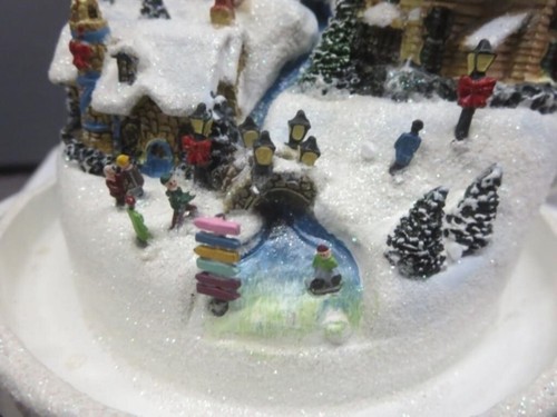 Thomas Kinkade White Christmas Snowman Train By Bradford Exchange. - Picture 3 of 8