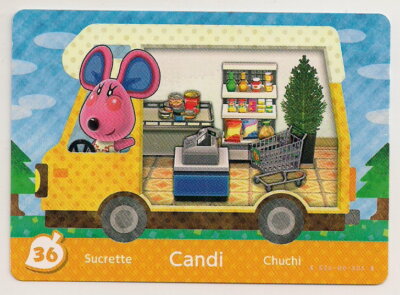 Animal Crossing amiibo Card: Candi 36 Welcome Series Mouse RV