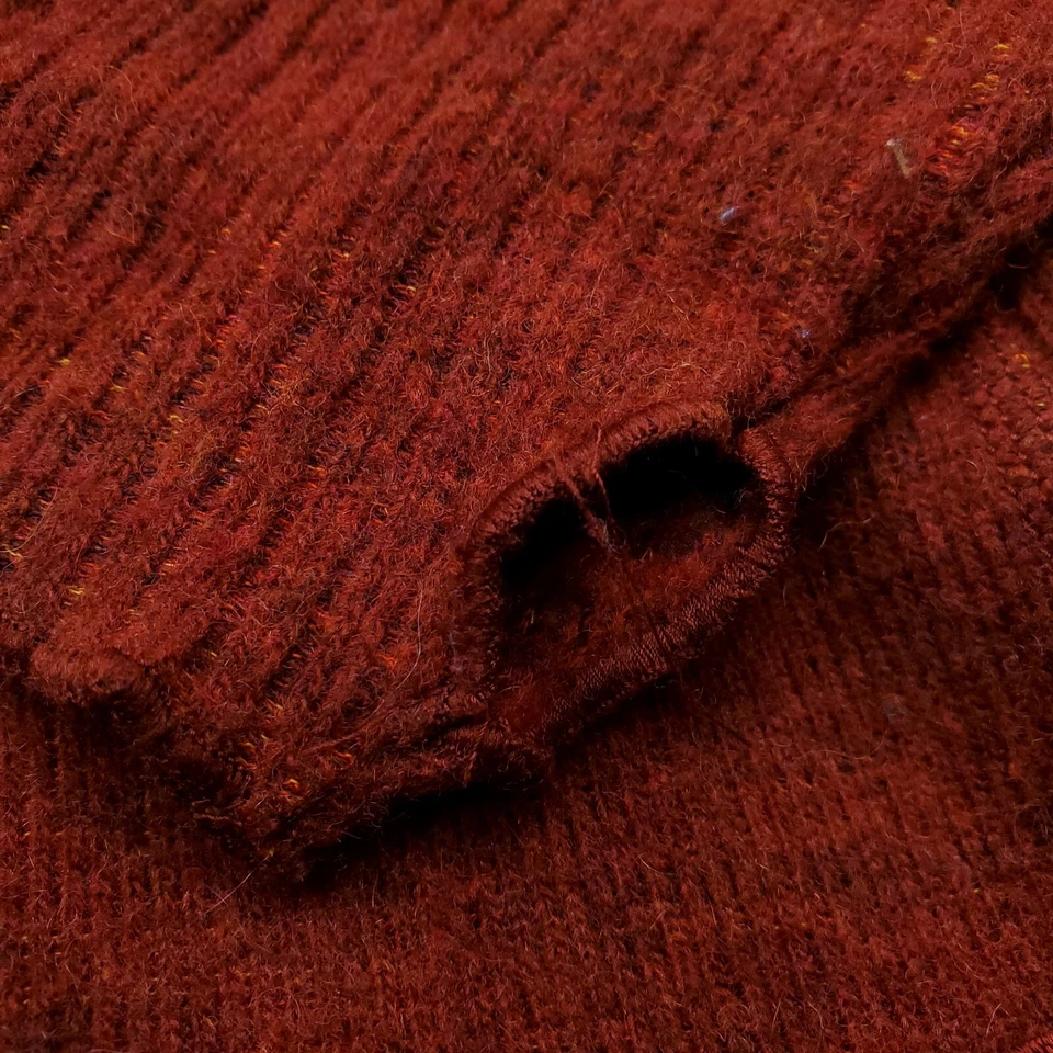 Mountain Hardwear Sweater Womens Small Orange Parafin Pullover Crop Thumbhole - Image 3 of 4