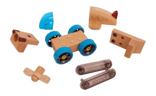Childrens transformobiles tractor vehicles forklift dump truck wooden Boys Gift - Picture 49 of 60