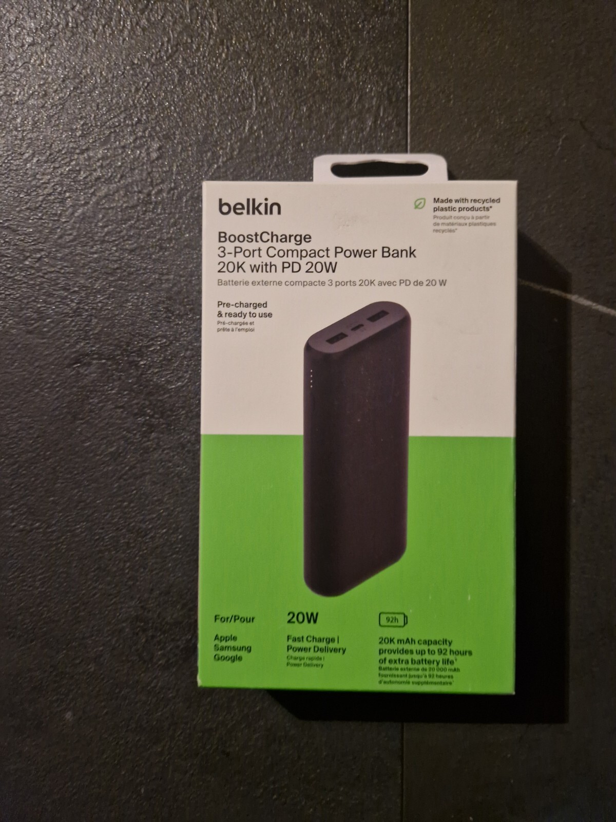 Belkin BPB014BTBK power bank 20000 mAh Black Brand New & Unopened