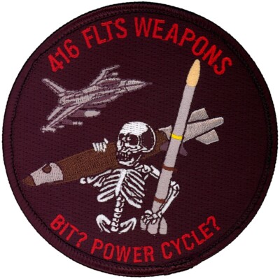 USAF 416th FLIGHT TEST SQUADRON   WEAPONS PATCH