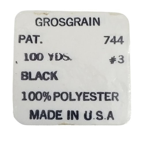 2 New Rolls Grosgrain Ribbon 250 Yards Each Black-3/4" & Off White-1" Old Stock - Picture 8 of 11