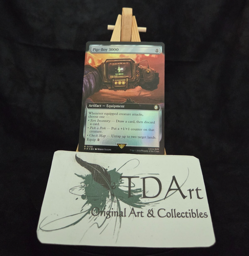 PIP-BOY 3000 ~ NM ~ MTG Magic- 0435 PIP Fallout EXTENDED Art FOIL